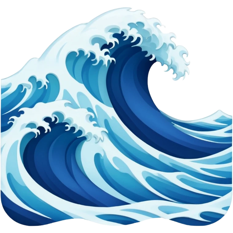 create realistic sea waves  emoji