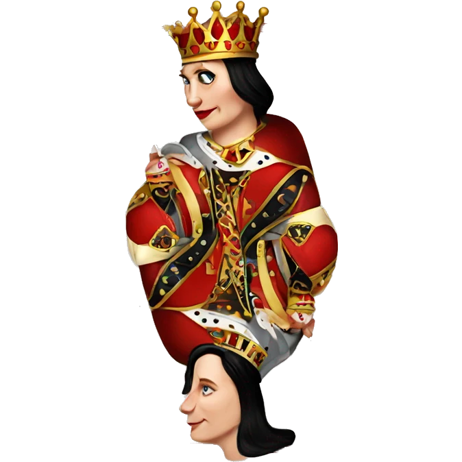 Queen of hearts playing card emoji