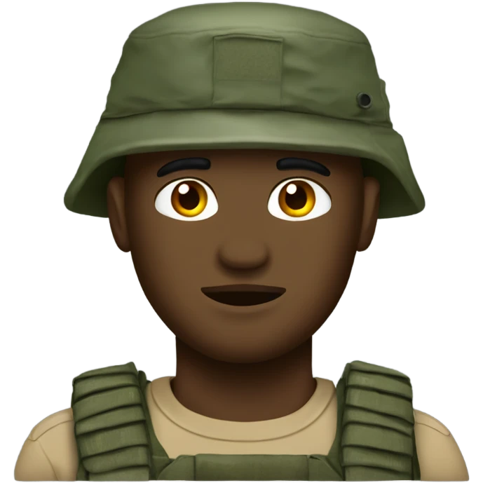 recon marine with bush hat emoji