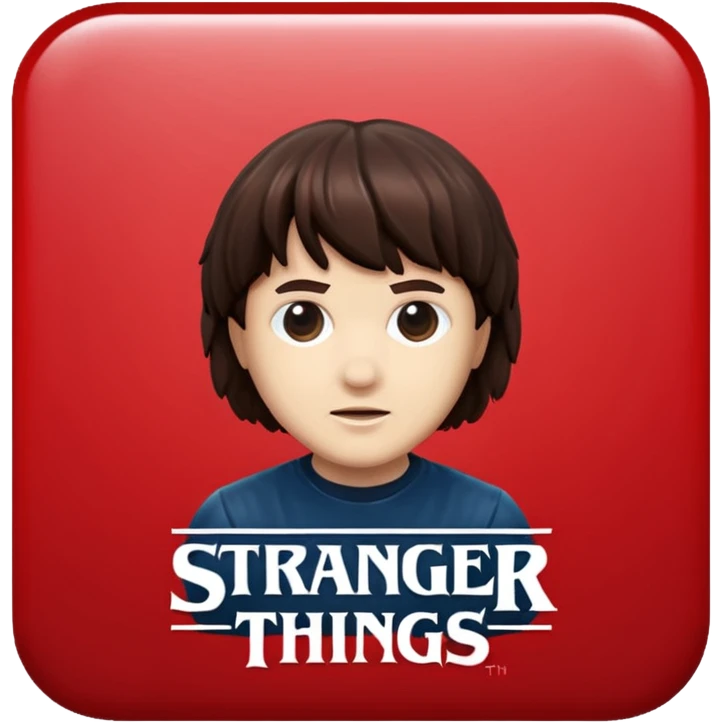 Stranger things logo emoji