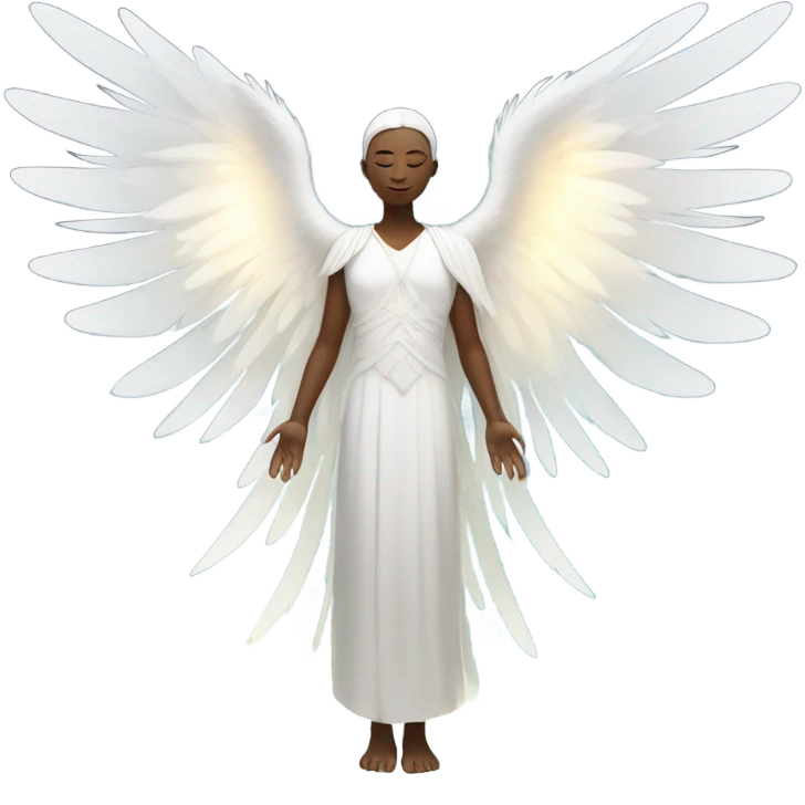 white angel vibe emoji