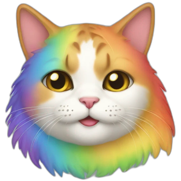 cat rainbow emoji