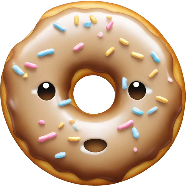 Glazed donut emoji