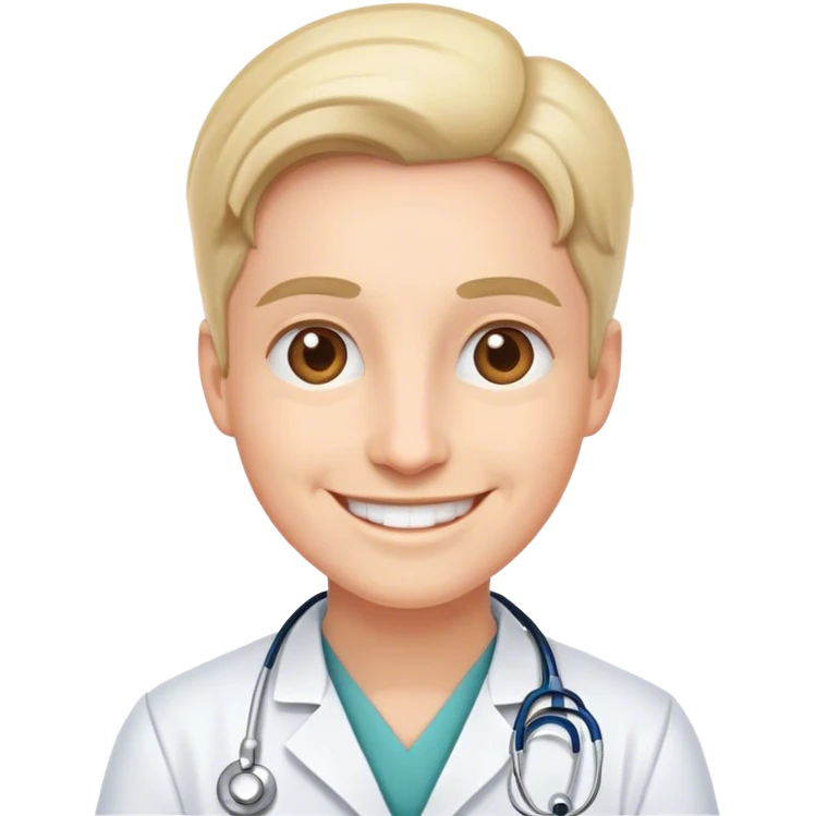 Doctor happy with patient results emoji