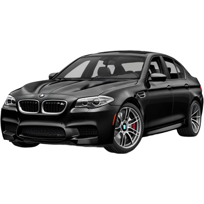 black bmw m5 f10 emoji