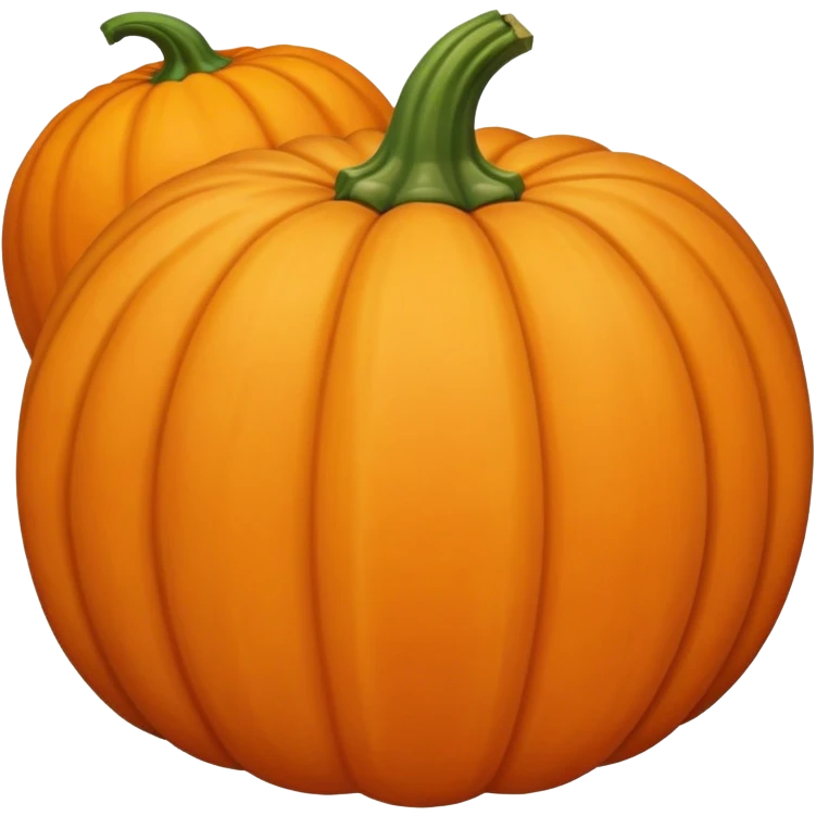 A squash and a pumpkin emoji