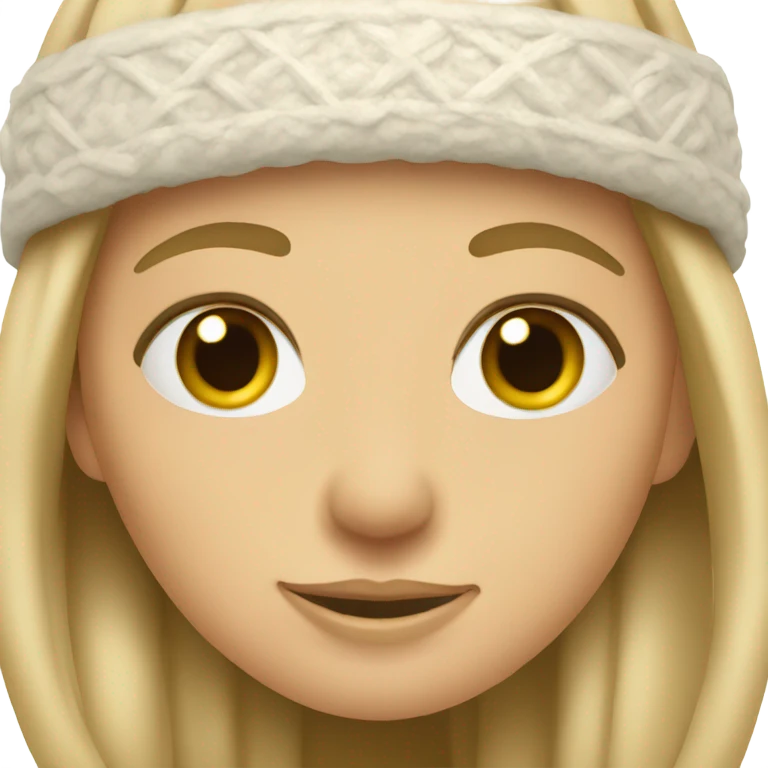 beige skis girl emoji