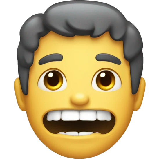 Face with brocken teeth emoji
