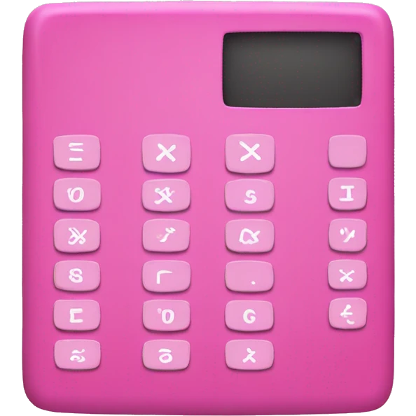 Pink calculator  emoji