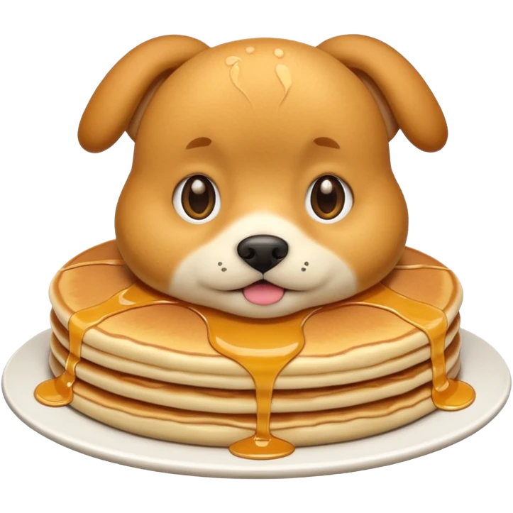 dog emoji pancake emoji