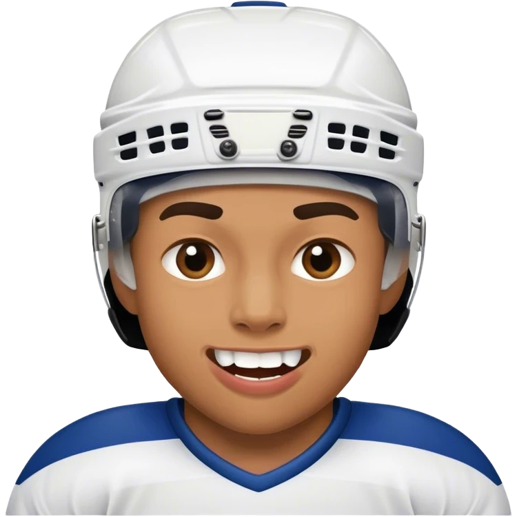 Hockey player missing teeth emoji