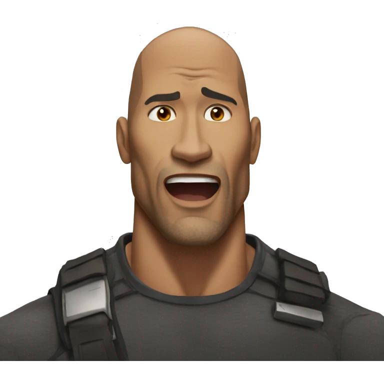 The-Rock-choked emoji