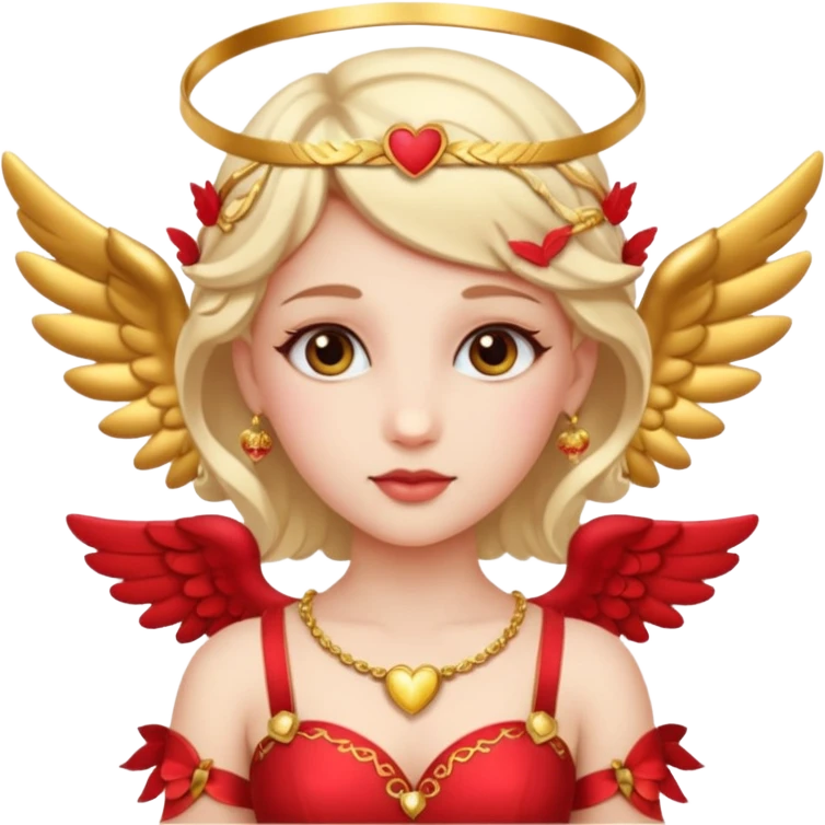 woman with cupid clothes emoji