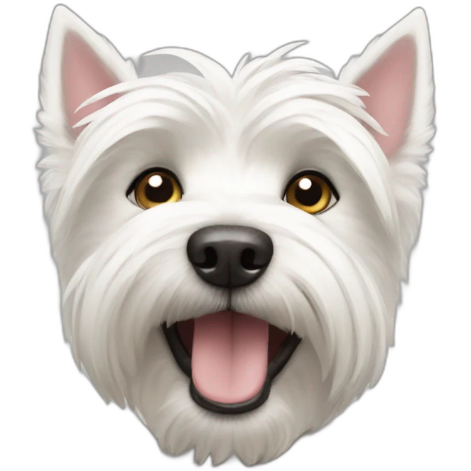 A Westie dog emoji