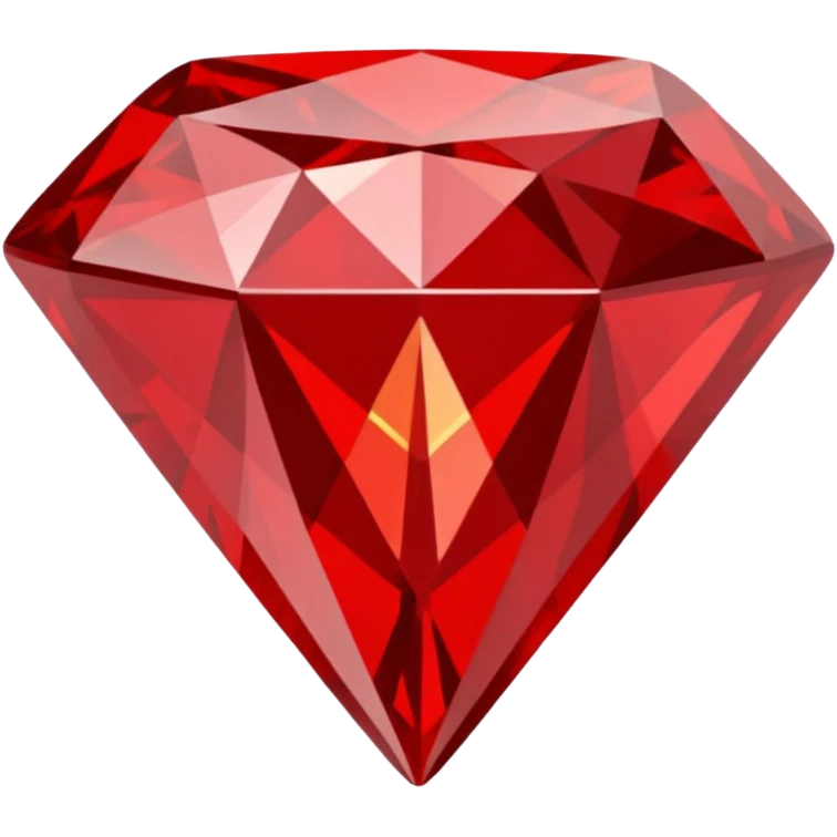 red diamond symbol flat emoji