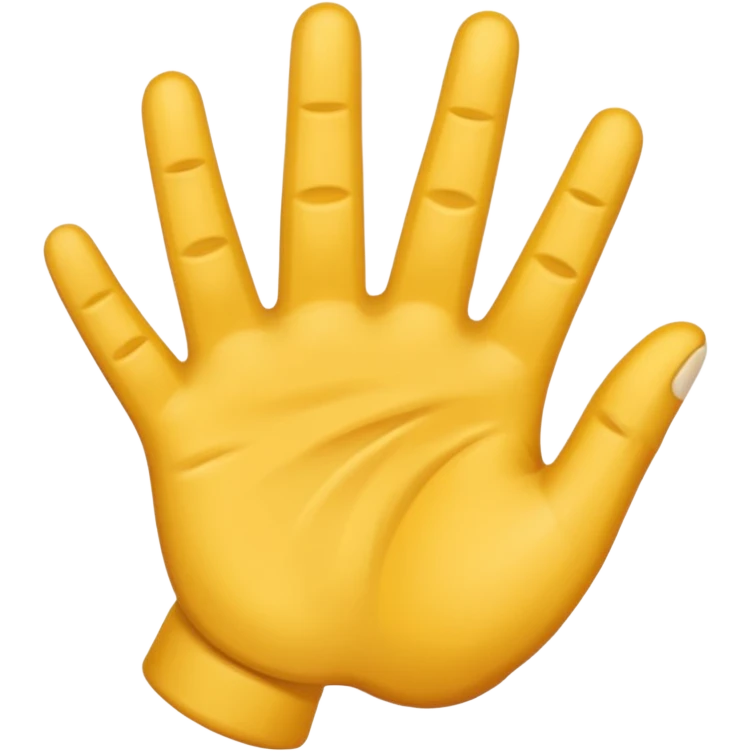 Una mano con 3 dedos emoji