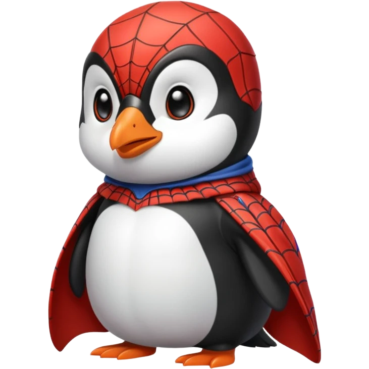 Penguin spiderman emoji