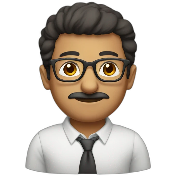 An Armenian with glasses emoji
