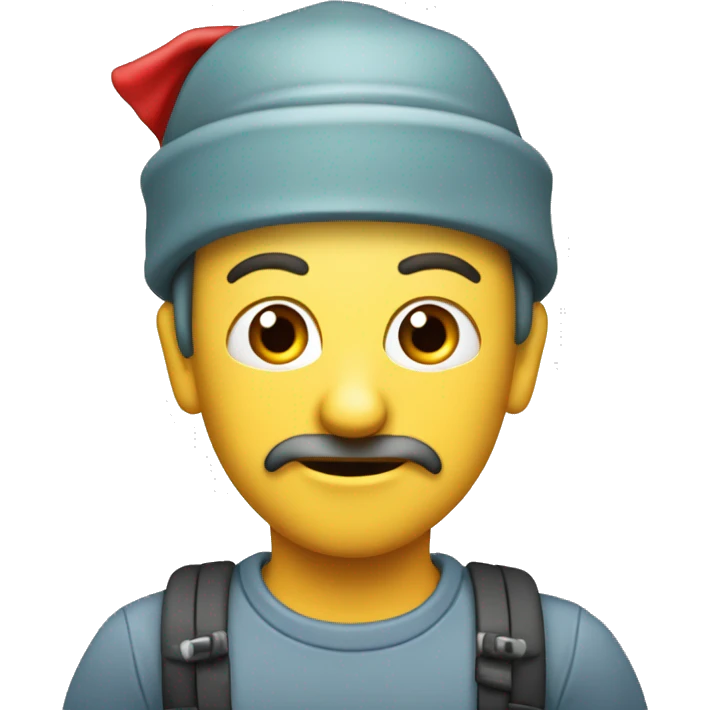 Wichtel mit roter Zipfelmütze  emoji