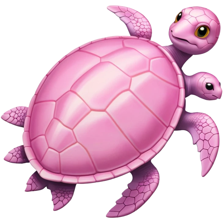 light pink turtle swimming emoji