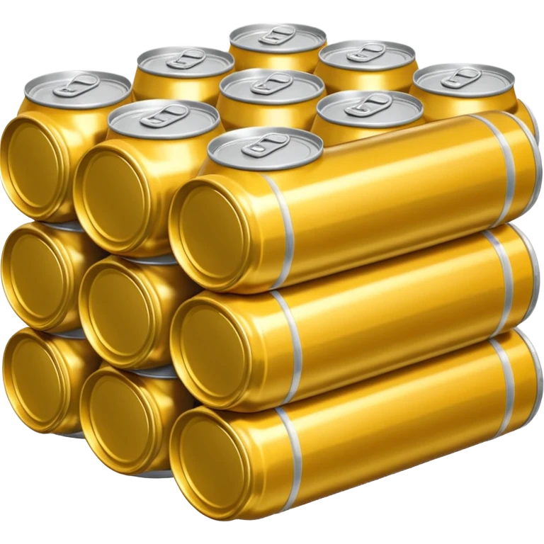 stack of many beer cans emoji