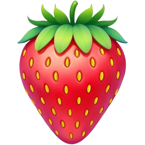 A rainbow strawberry emoji