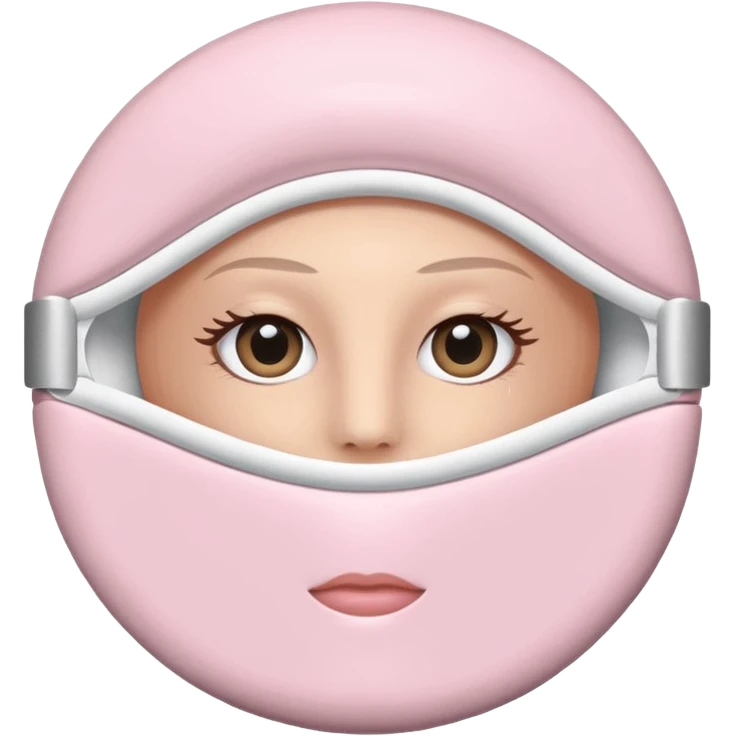 Clinique eye mask  in a light pink round container  emoji