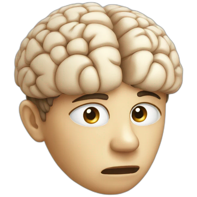 weak brain emoji