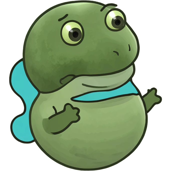 A fetus floating emoji