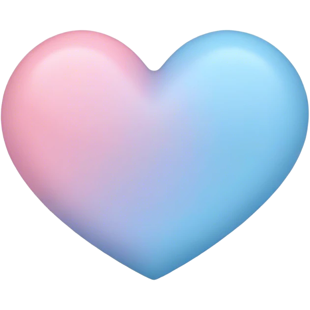 pastel color heart emoji