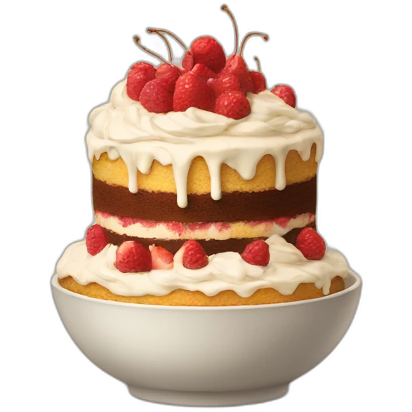 A big bowl of cake emoji