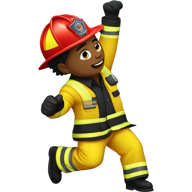 break dancing firefighter emoji