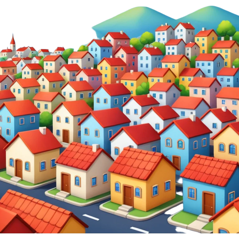 little city and small home emoji