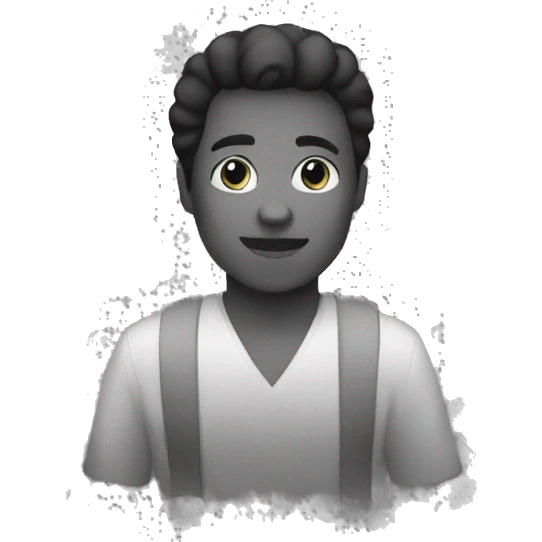 People black and white emoji