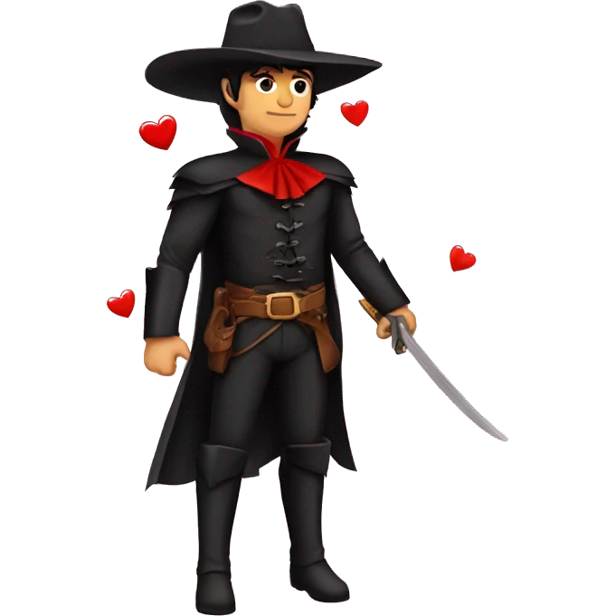 Zorro con hijos de corazones  emoji