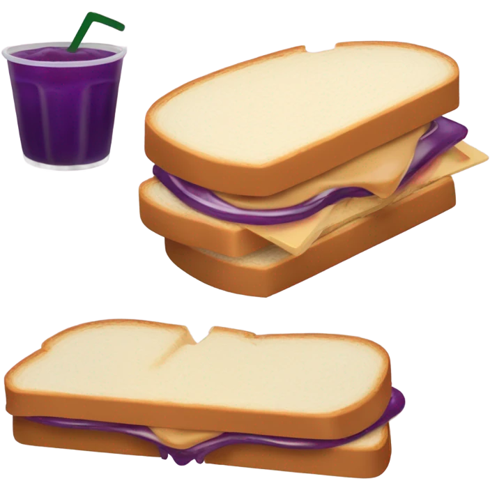 penut butter and jelly sandwich  emoji