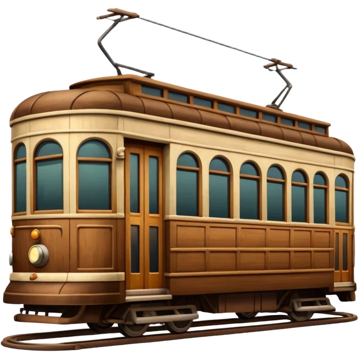 Brown Streetcar emoji