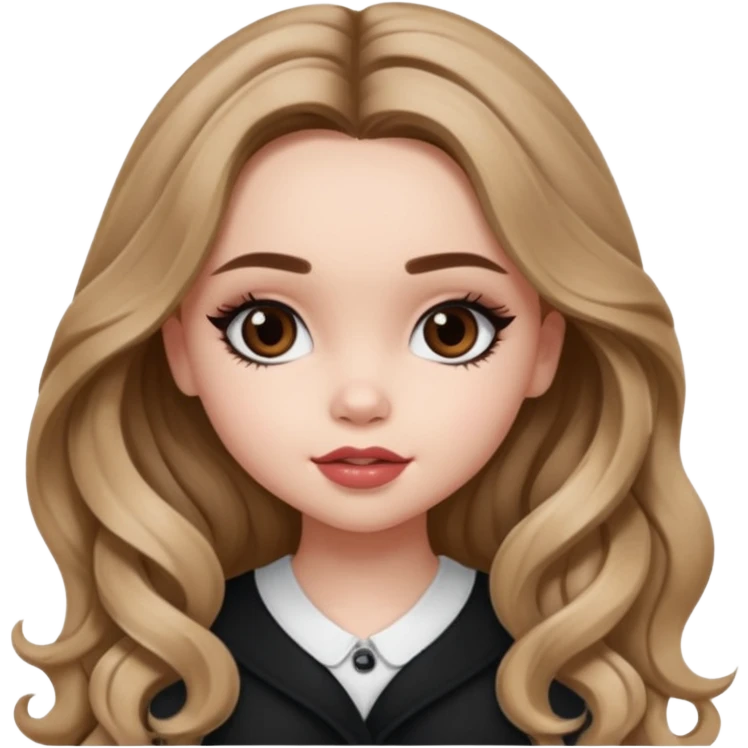 pretty bratz baddie, sabrina carpenter, long wavy hair emoji