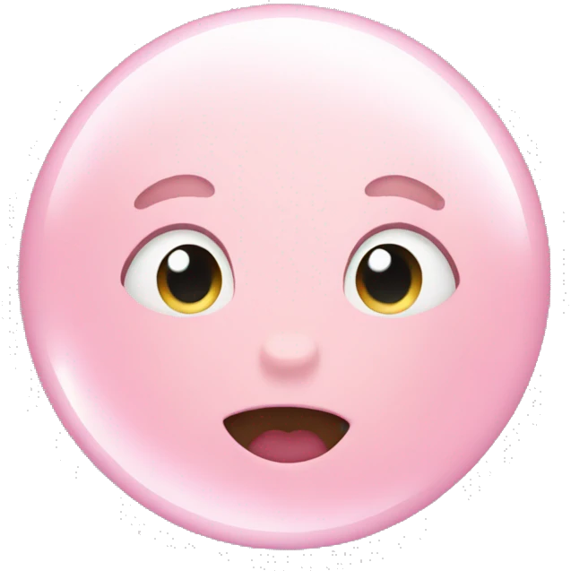 pastel pink bubble emoji