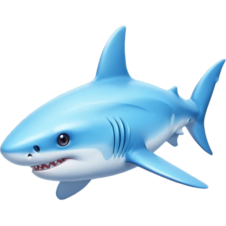 small glowing shark emoji