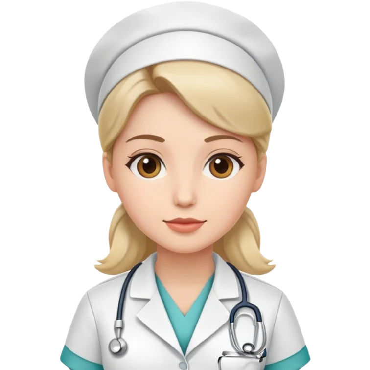 nurse in medical uniform emoji