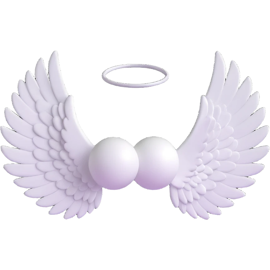 black angel wings emoji