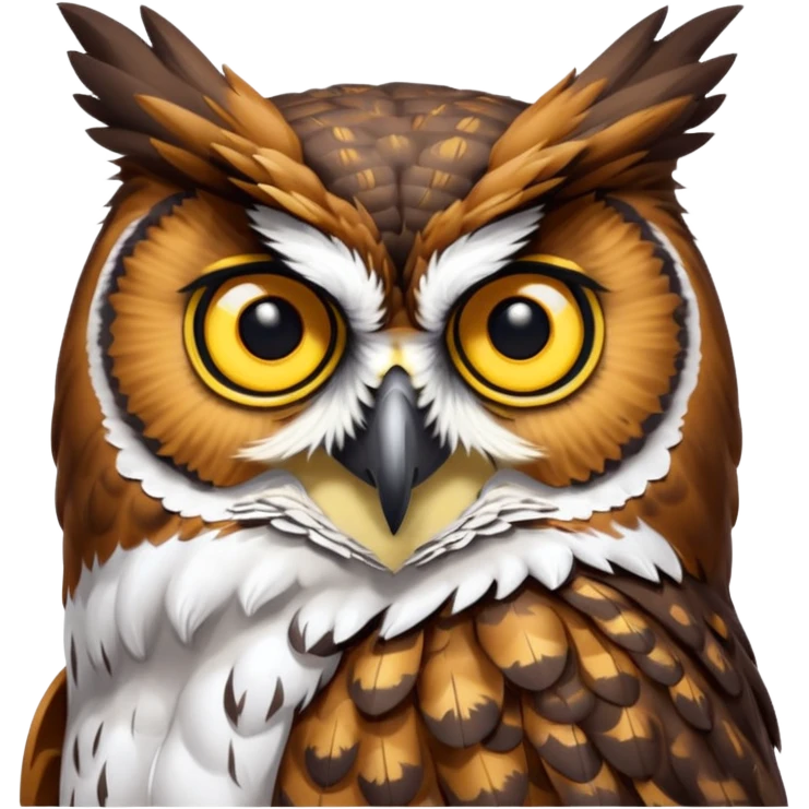 great horned owl emoji