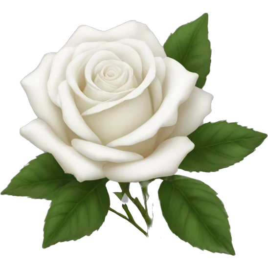 white rose emoji