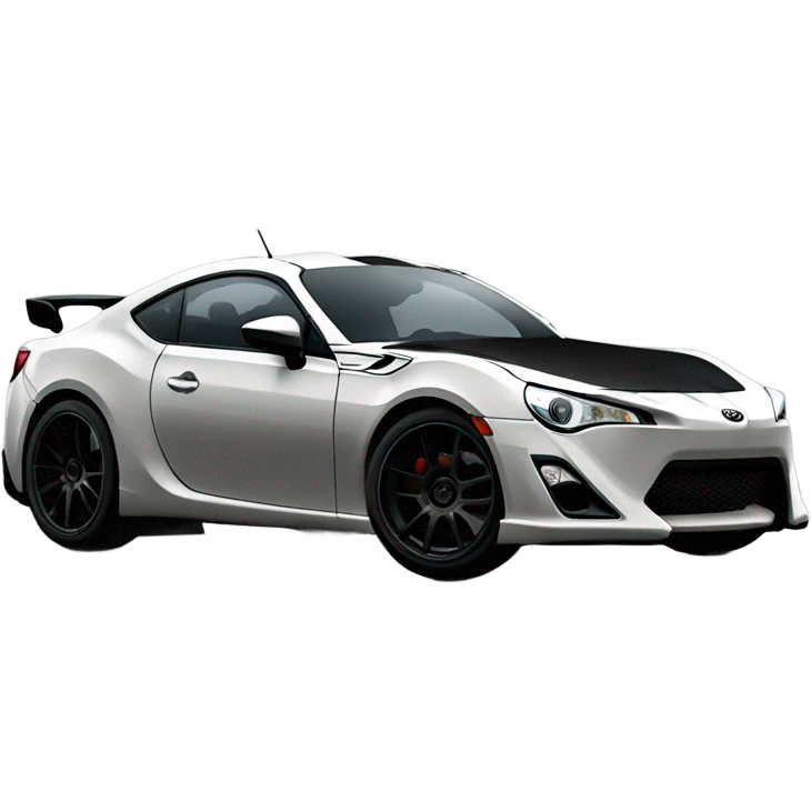 Toyota frs hood black , wheel is volks racing rim emoji