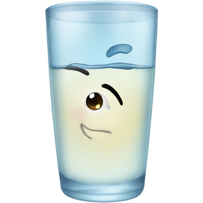 A glass of water emoji