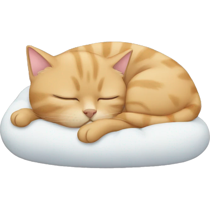 Sleeping cat emoji
