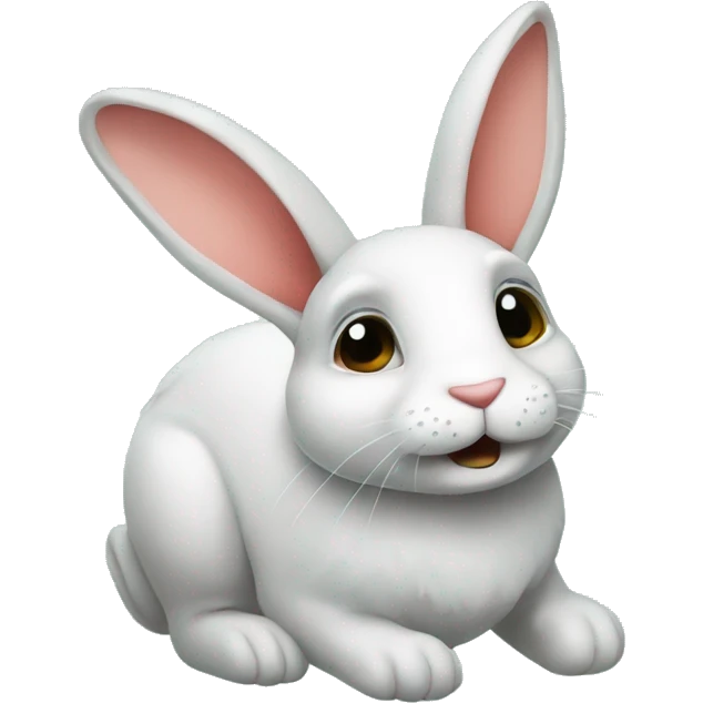 a rabbit with a flip flop
 emoji