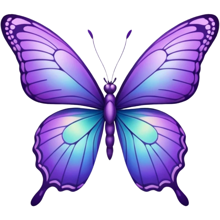 Borboleta roxa emoji emoji
