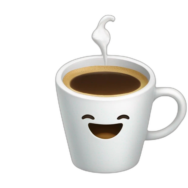 tooth drinking coffee emoji